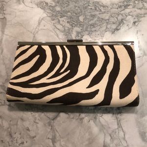 Banana Republic Factory zebra clutch
